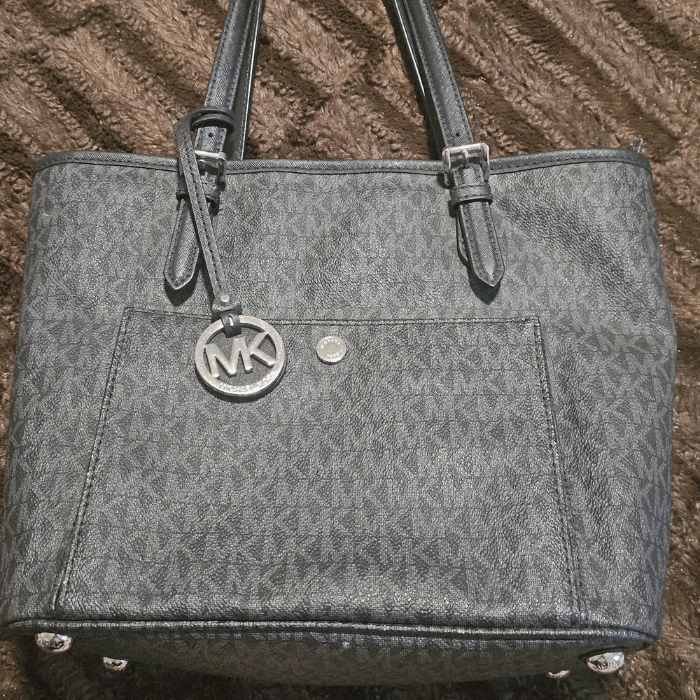 Michael Kors Black Monogram Tote